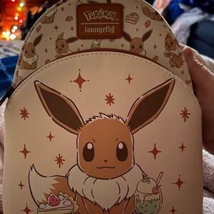 Loungefly Pokémon Eevee Cream and Brown Backpack